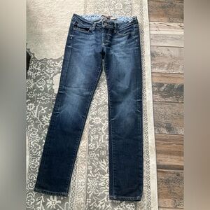 PAIGE Skyline Mid Wash Straight Jeans - Blue